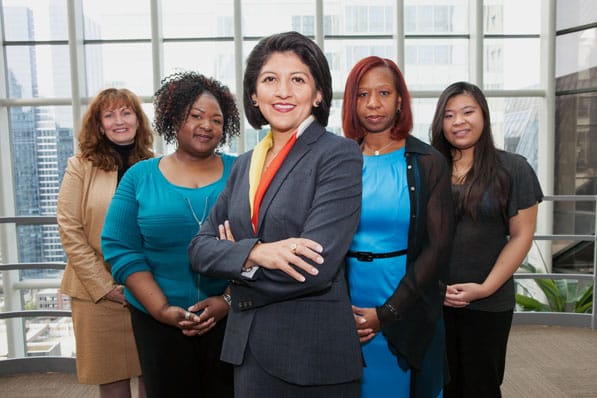 A DIVERSE TEAMHeredia-Lopez advocates for diversity and teamwork. “Teams of people find better solutions than brilliant individuals working alone, and the best group decisions are those that draw upon the qualities that make each of us unique,” she says. 