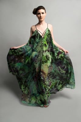 Parachute gown by Valero