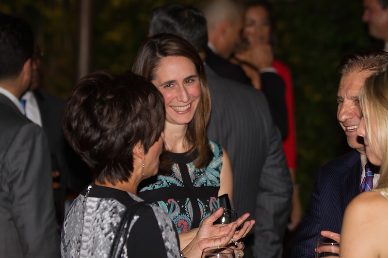 Guests connecting during the pre-dinner cocktail hour. Photo by: Elaine Kessler