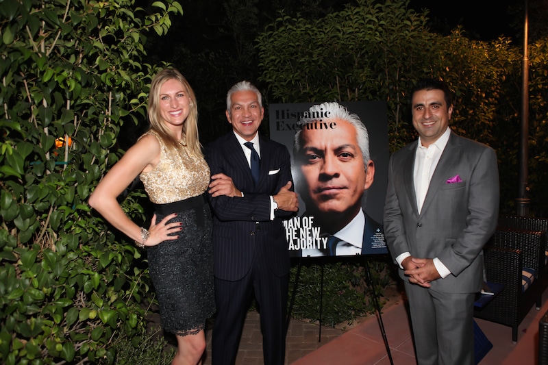 L to R: KC Caldwell, Managing Editor, Hispanic Executive; Javier Palomarez, President/CEO, USHCC; Pedro A. Guerrero, CEO, Hispanic Executive