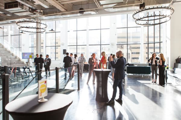 Mezzanine NYC event space with #NextGenLíderes attendees