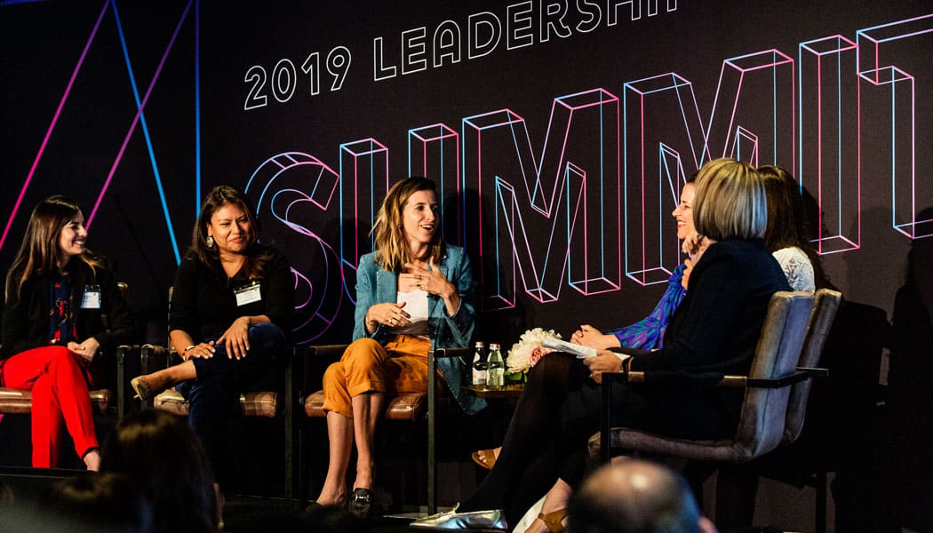 Latina entrepreneurs panel_2019 Leadership Summit The Alumni Society_Katia Beauchamp speaking