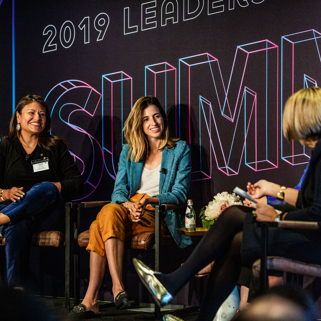 Katia Beauchamp and Carolina Huaranca during the June 2019 panel discussion