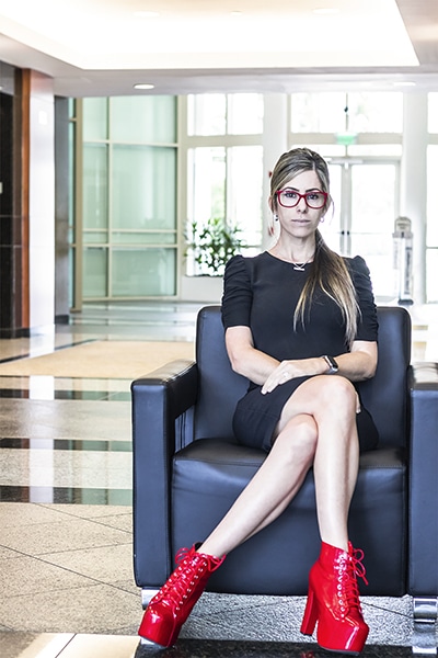 Camila Casale, Chief Marketing Officer, Claro Enterprise Solutions, portrait sitting