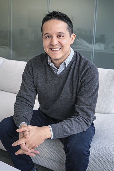 Alvaro Almanza, Kensho Technologies, portrait sitting