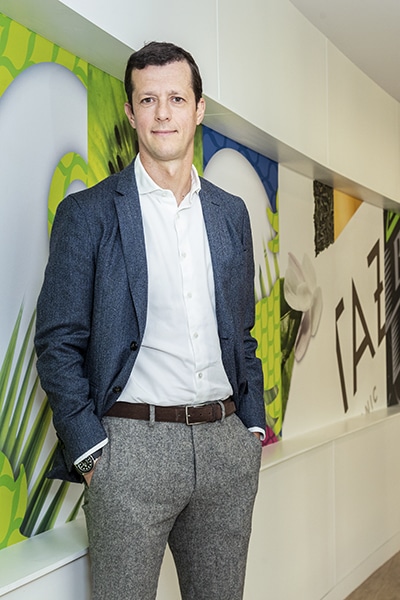 Sergio Ezama, PepsiCo, standing against wall banner image