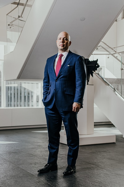 Rob Negron, AXA Equitable Life Insurance, portrait standing
