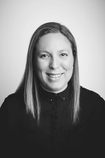 Andrea Perez, bw portrait