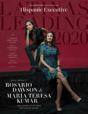Latinas Leading 2020 cover of Hispanic Executive magazine