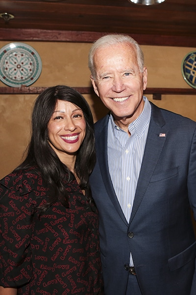Rebecca Altamirano and Joe Biden