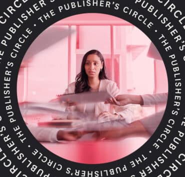 Business woman, anxiety and stress in a meeting or busy office with documents or paperwork