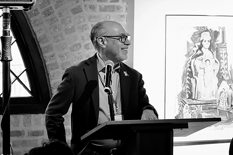 Billy Ocasio, President and CEO of The National Museum of Puerto Rican Arts and Culture addresses the audience of the Puerto Rican Archives Symposium.