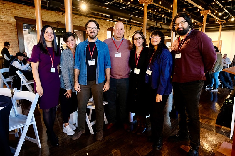 Puerto Rican Archives Symposium panelists stand for a picture at The National Museum of Puerto Rican Arts and Culture.