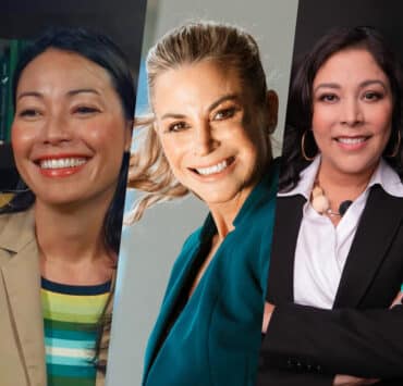 Latina tech leaders Adriana Gascoigne, Silvina Moschini, and Rocío Van Nierop are pictured in a collage