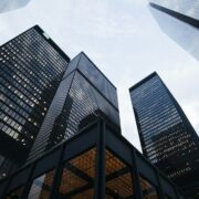 Office tower from below